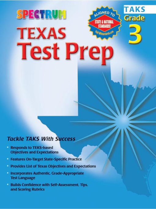 Title details for Texas Test Prep, Grade 3 by Spectrum - Available